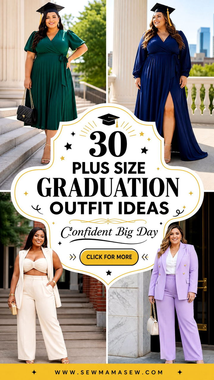 30 Plus Size Graduation Outfit Ideas for a Confident Big Day - 30 Plus Size Graduation Outfit Ideas for a Confident Big Day
