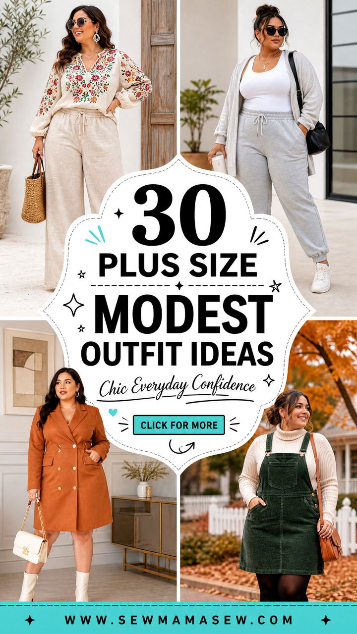 30 Plus Size Modest Outfit Ideas for Chic Everyday Confidence - 30 Plus Size Modest Outfit Ideas for Chic Everyday Confidence