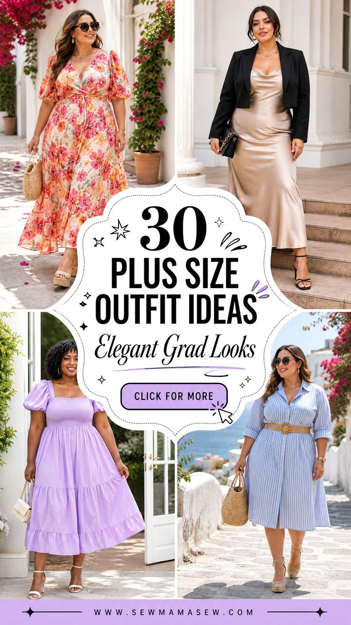 30 Plus Size Outfit Ideas For Graduation That Look Elegant - 30 Plus Size Outfit Ideas For Graduation That Look Elegant