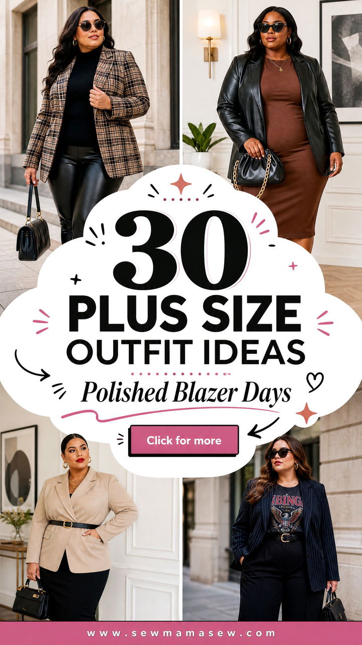 30 Plus Size Outfit Ideas With Blazer For Polished Workdays - 30 Plus Size Outfit Ideas With Blazer For Polished Workdays