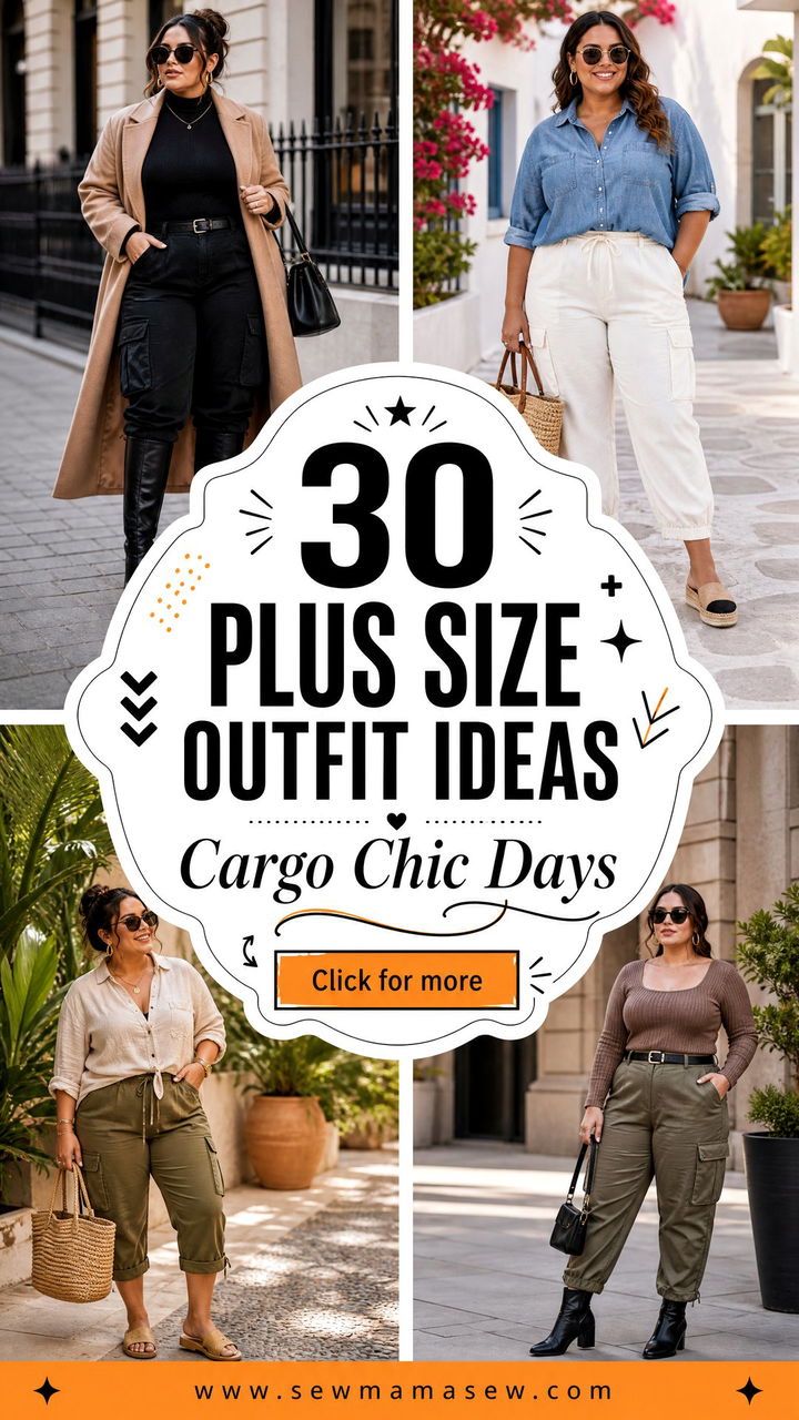 30 Plus Size Outfit Ideas With Cargo Pants For Chic Days - 30 Plus Size Outfit Ideas With Cargo Pants For Chic Days