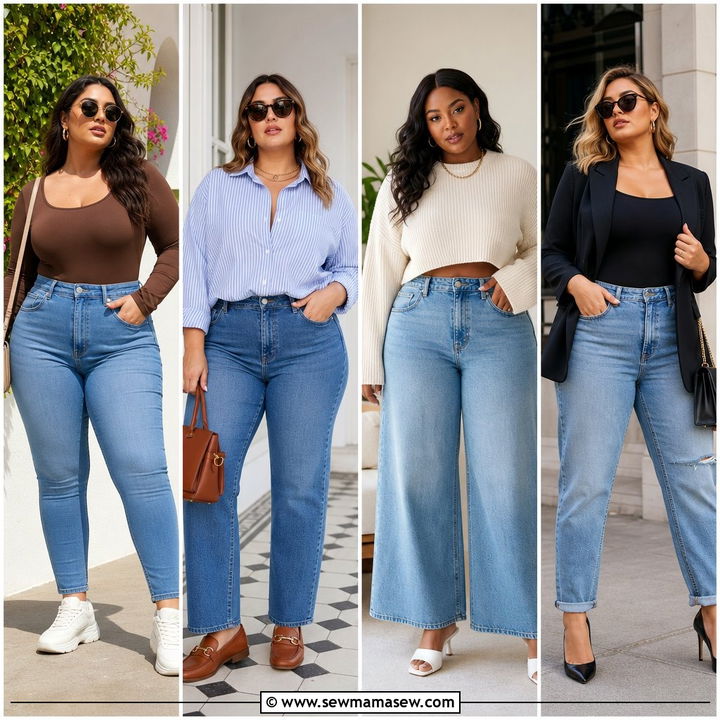 30 Plus Size Outfit Ideas With Jeans For Effortless Days