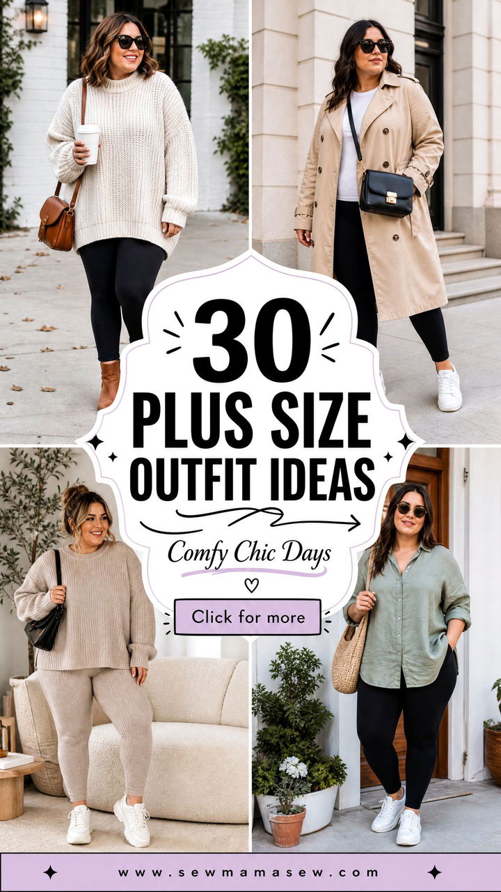 30 Plus Size Outfit Ideas With Leggings for Comfy Chic Days - 30 Plus Size Outfit Ideas With Leggings for Comfy Chic Days