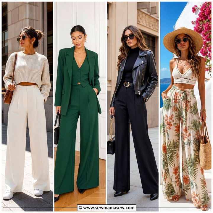 30 Plus Size Outfit Ideas With Wide Leg Pants For Chic Looks