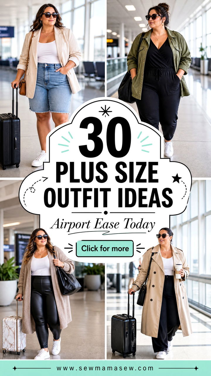 30 Plus Size Outfit Ideas for Airport Travel With Ease Today - 30 Plus Size Outfit Ideas for Airport Travel With Ease Today