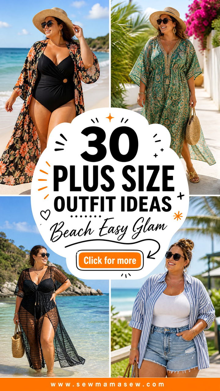 30 Plus Size Outfit Ideas for Beach Days With Easy Glam - 30 Plus Size Outfit Ideas for Beach Days With Easy Glam