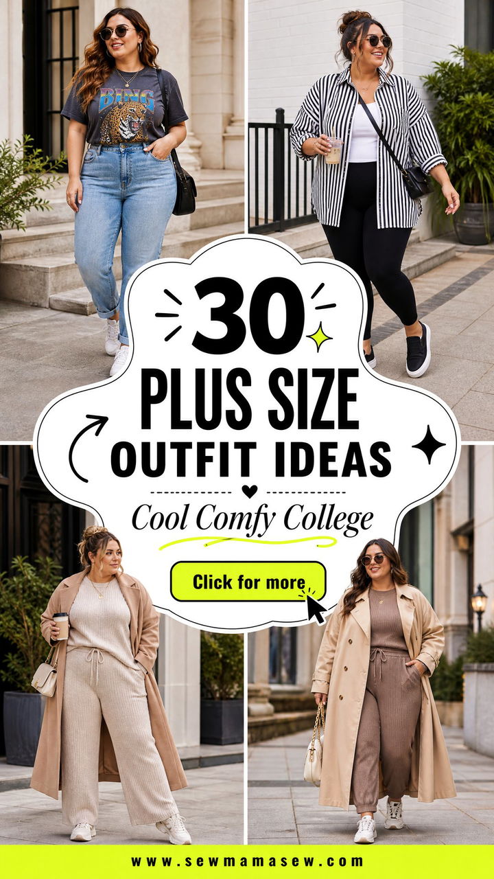 30 Plus Size Outfit Ideas for College That Feel Cool and Comfy - 30 Plus Size Outfit Ideas for College That Feel Cool & Comfy