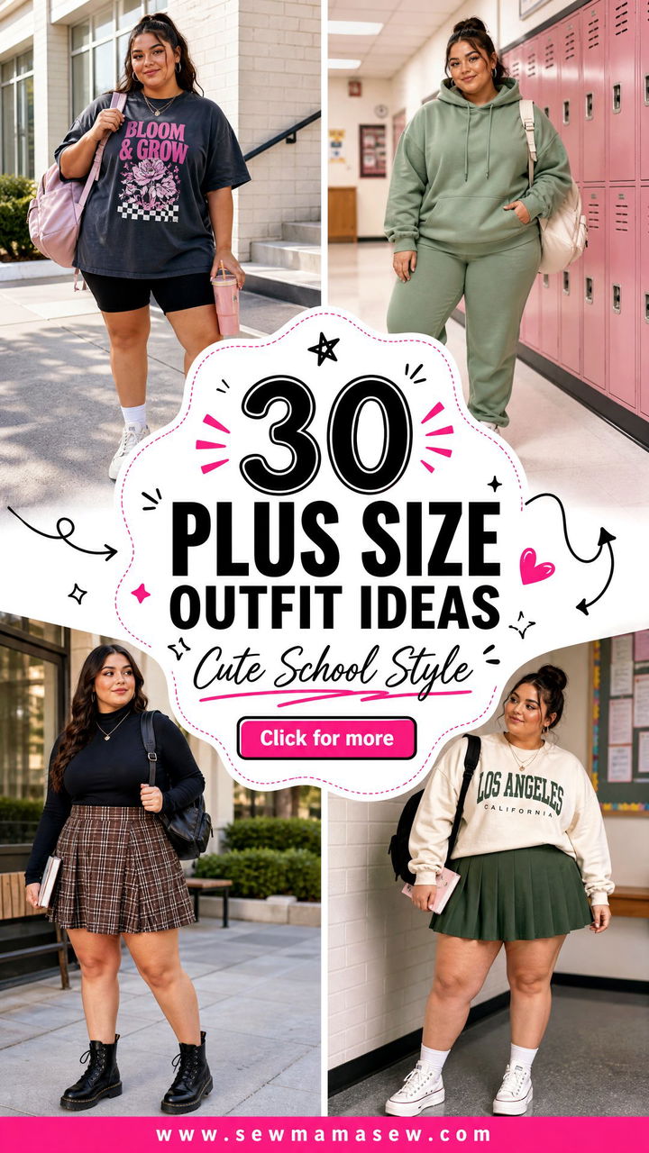 30 Plus Size Outfit Ideas for Teens Cute School Looks - 30 Plus Size Outfit Ideas for Teens: Cute School Looks