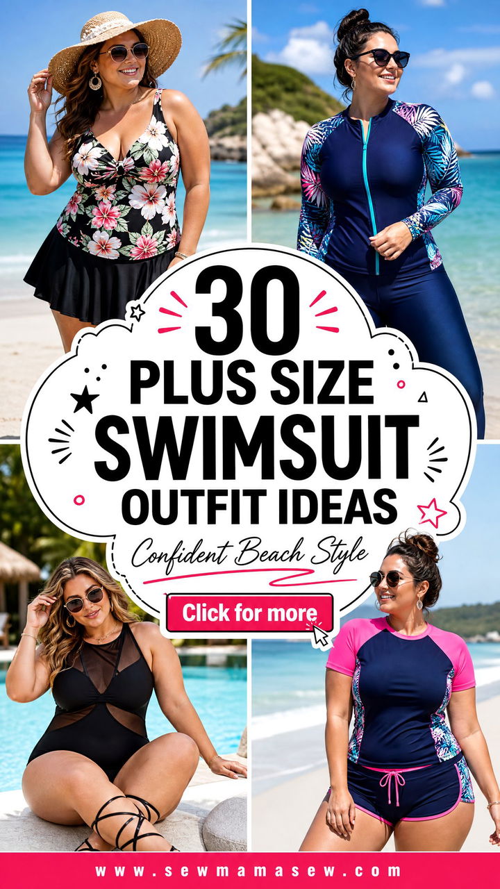 30 Plus Size Swimsuit Outfit Ideas for Confident Summer - 30 Plus Size Swimsuit Outfit Ideas for Confident Summer