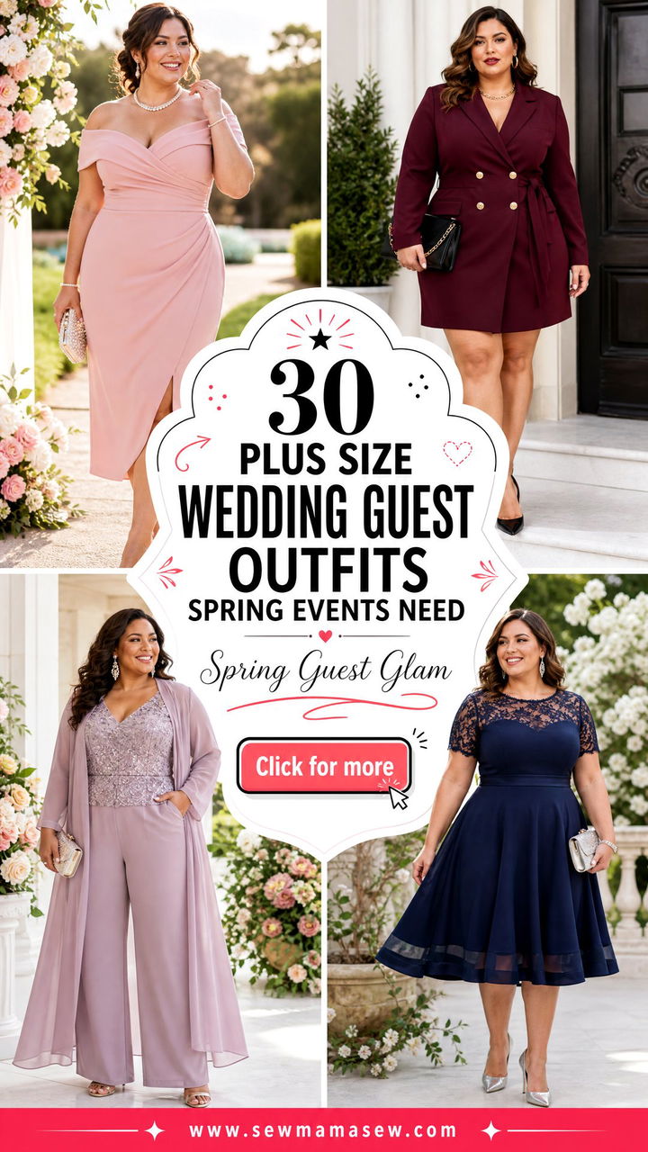 30 Plus Size Wedding Guest Outfits Spring Events Need - 30 Plus Size Wedding Guest Outfits Spring Events Need