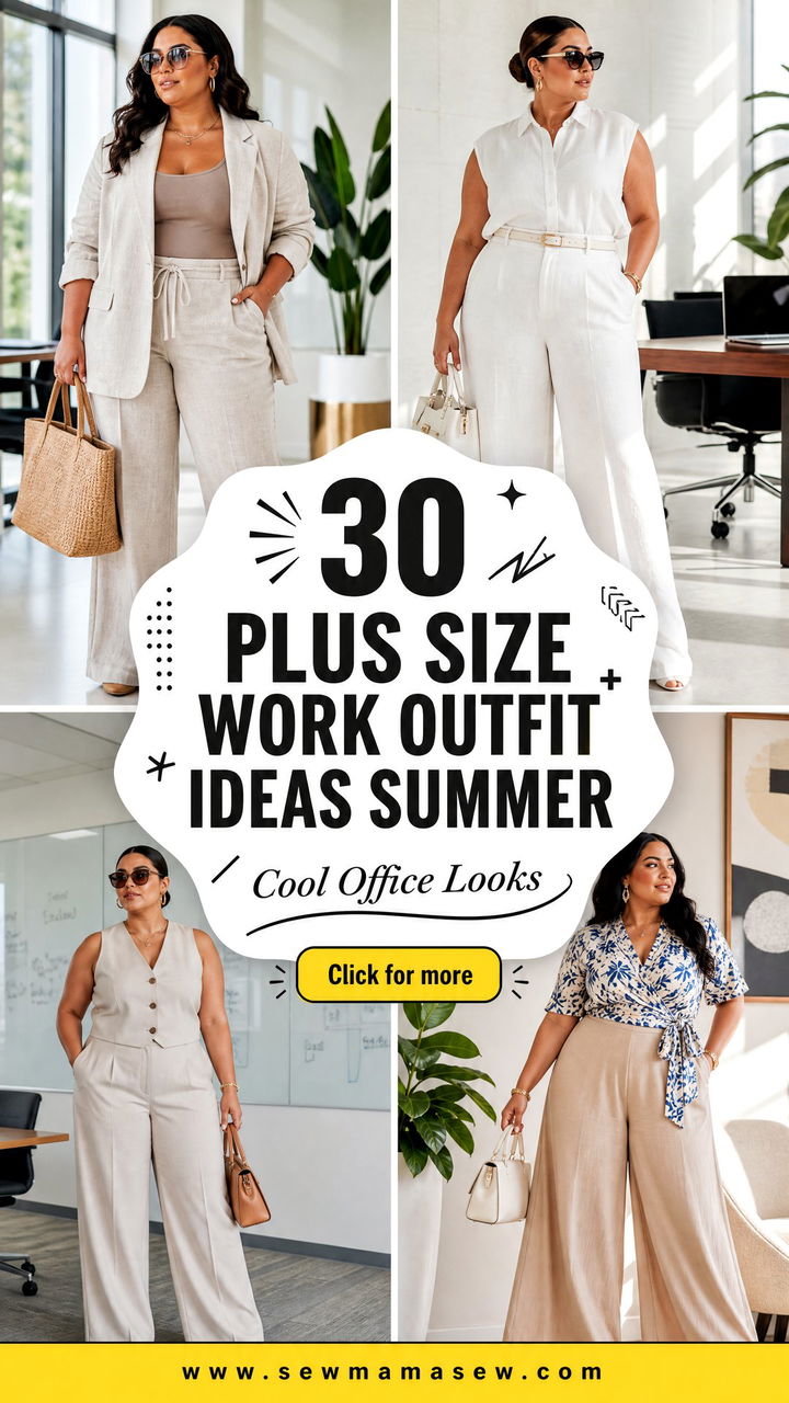 30 Plus Size Work Outfit Ideas Summer Cool Office Looks - 30 Plus Size Work Outfit Ideas Summer: Cool Office Looks
