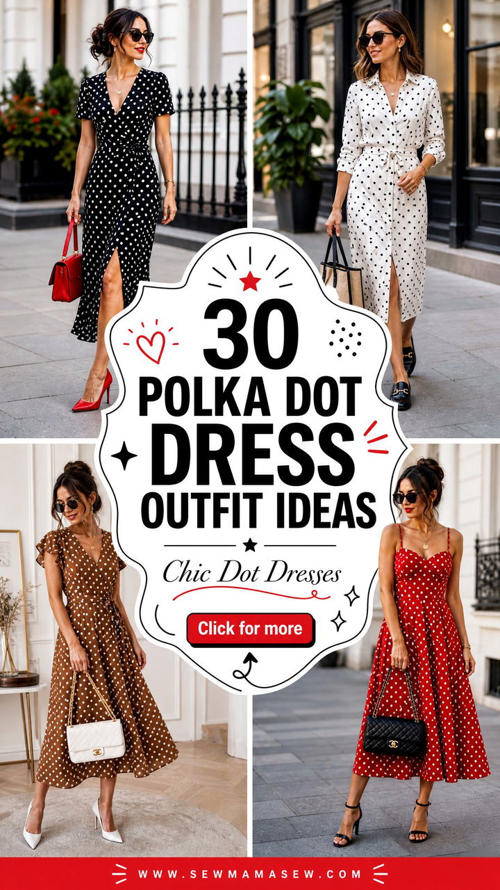 30 Polka Dot Dress Outfit Ideas Chic Looks for Every Mood - 30 Polka Dot Dress Outfit Ideas: Chic Looks for Every Mood