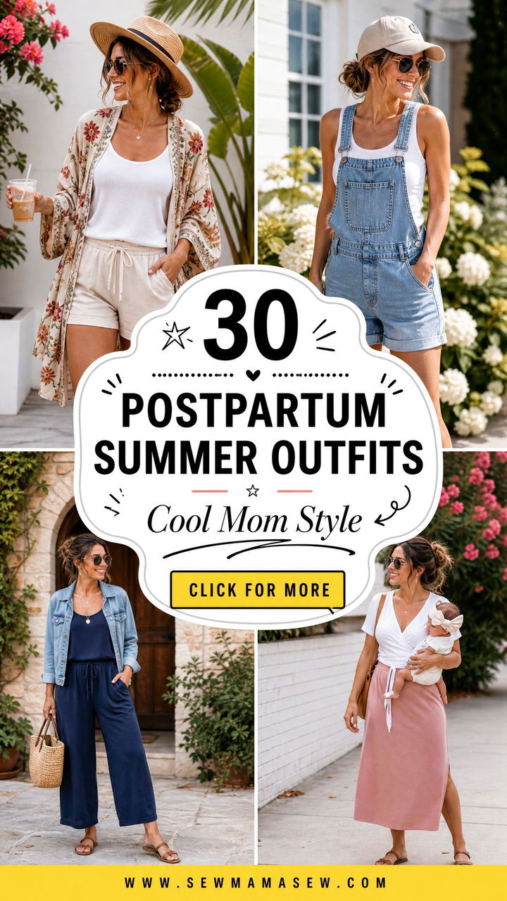 30 Postpartum Summer Outfits for Cool Mom Style - 30 Postpartum Summer Outfits for Cool Mom Style