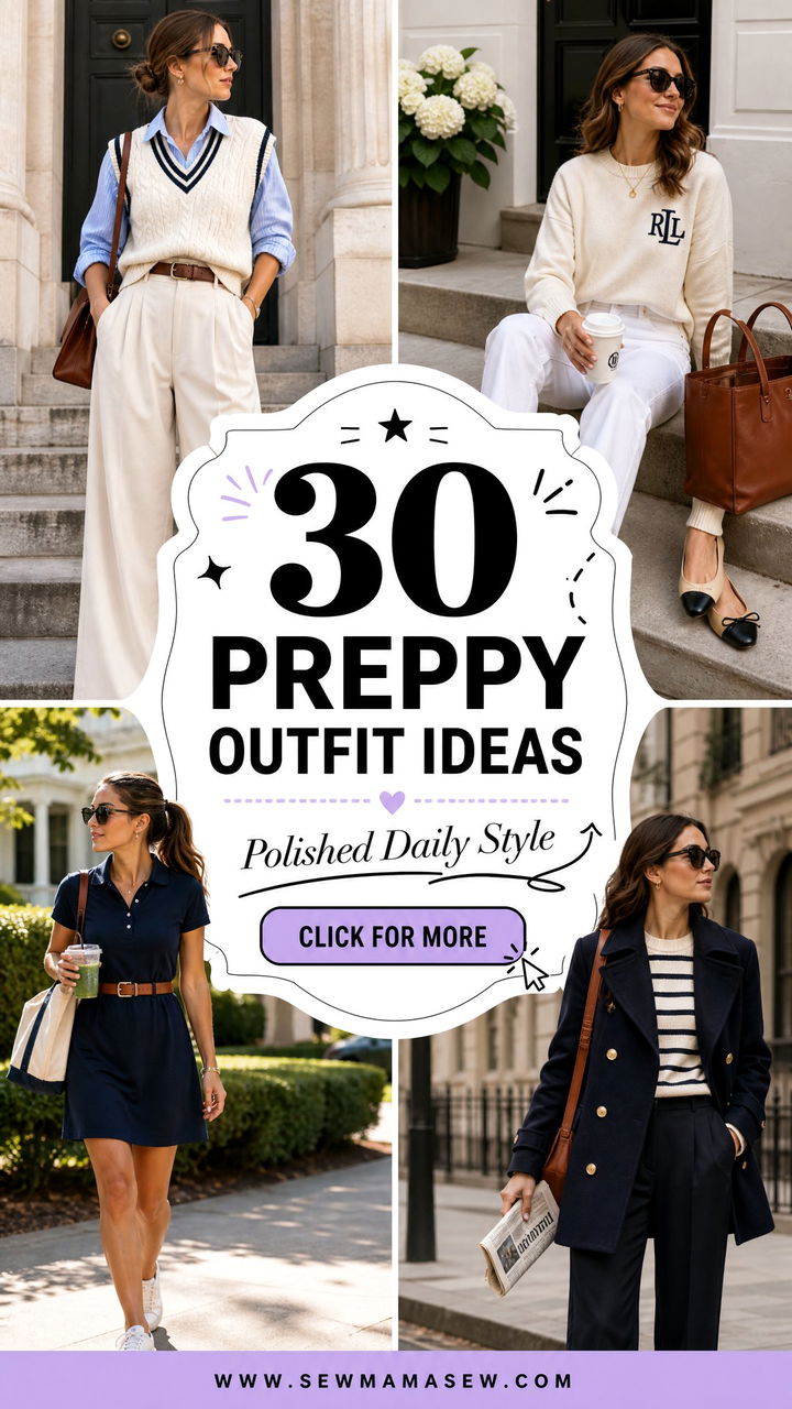 30 Preppy Outfit Ideas for Women to Look Polished Daily - 30 Preppy Outfit Ideas for Women to Look Polished Daily