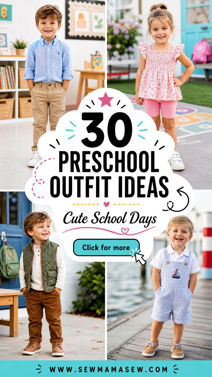 30 Preschool Outfit Ideas for Cute Comfy School Days - 30 Preschool Outfit Ideas for Cute, Comfy School Days