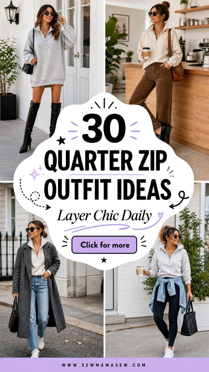30 Quarter Zip Outfit Ideas for Chic Everyday Layering - 30 Quarter Zip Outfit Ideas for Chic Everyday Layering
