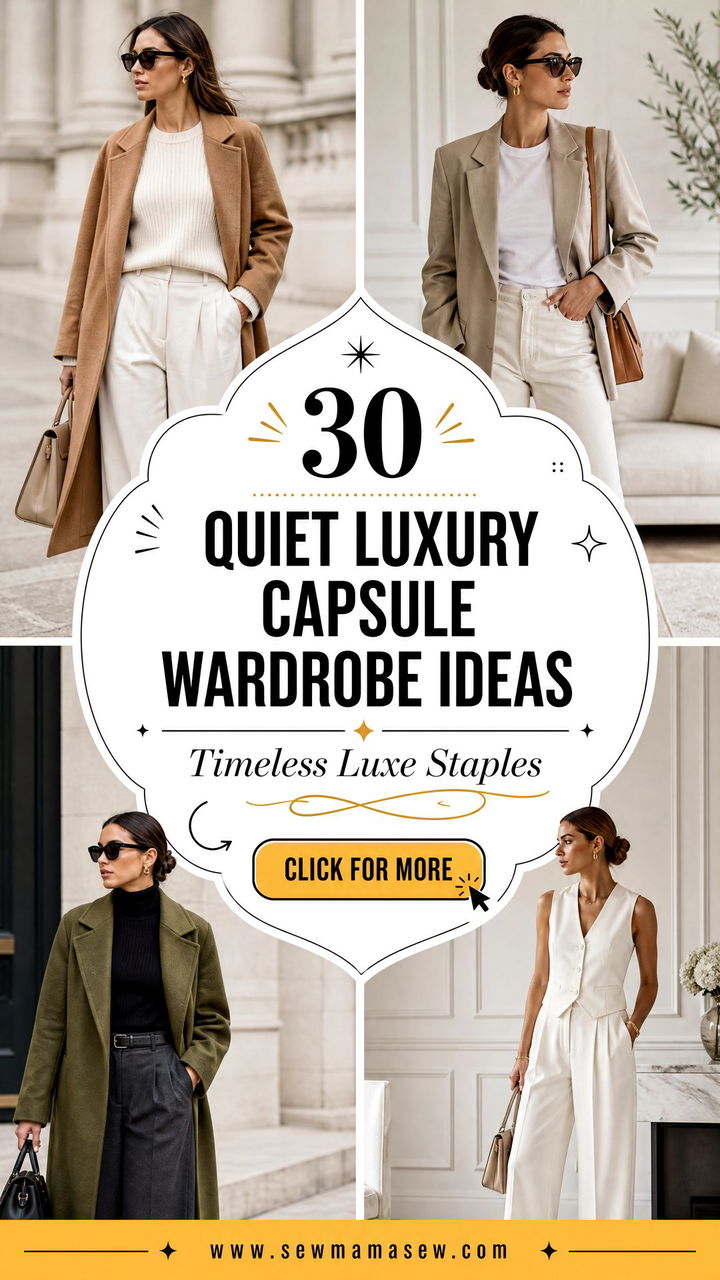 30 Quiet Luxury Capsule Wardrobe Ideas for Timeless Style - 30 Quiet Luxury Capsule Wardrobe Ideas for Timeless Style