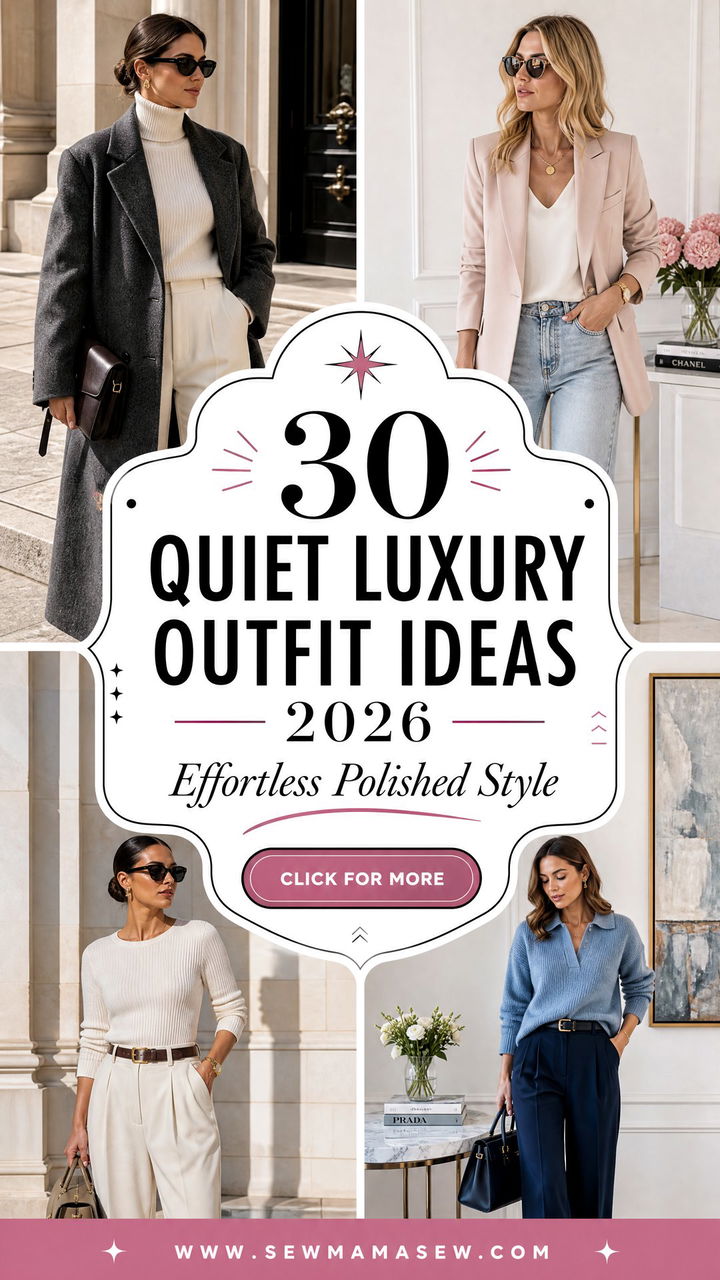 30 Quiet Luxury Outfit Ideas 2026 for Effortless Style - 30 Quiet Luxury Outfit Ideas 2026 for Effortless Style