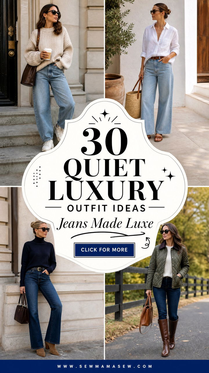 30 Quiet Luxury Outfit Ideas With Jeans for Chic Ease - 30 Quiet Luxury Outfit Ideas With Jeans for Chic Ease