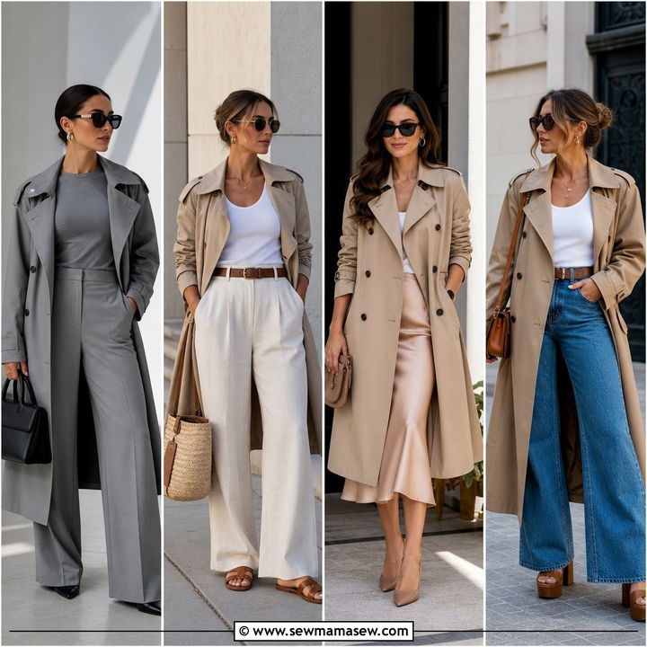 30 Quiet Luxury Outfit Ideas With Trench Coat Looks