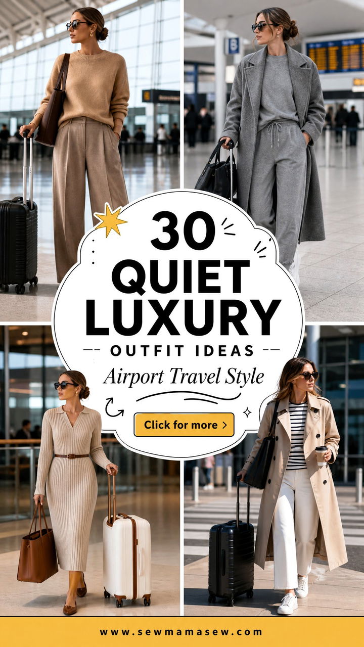 30 Quiet Luxury Outfit Ideas for Airport Travel Style - 30 Quiet Luxury Outfit Ideas for Airport Travel Style