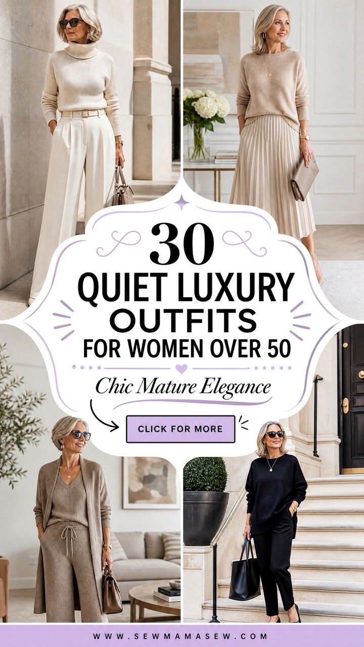 30 Quiet Luxury Outfits for Women Over 50 Chic Ideas - 30 Quiet Luxury Outfits for Women Over 50: Chic Ideas