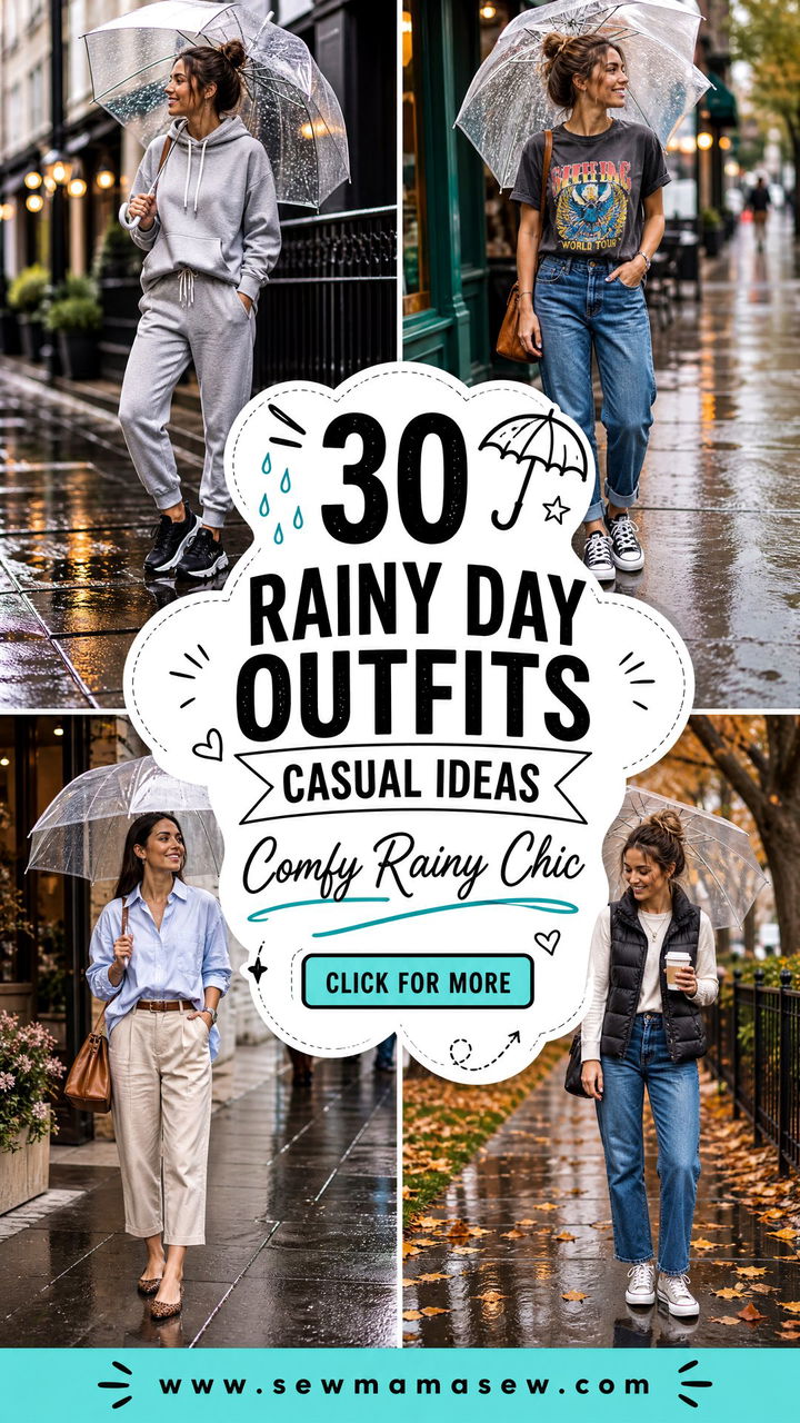 30 Rainy Day Outfits Casual Ideas for Comfy Chic Style - 30 Rainy Day Outfits Casual Ideas for Comfy Chic Style