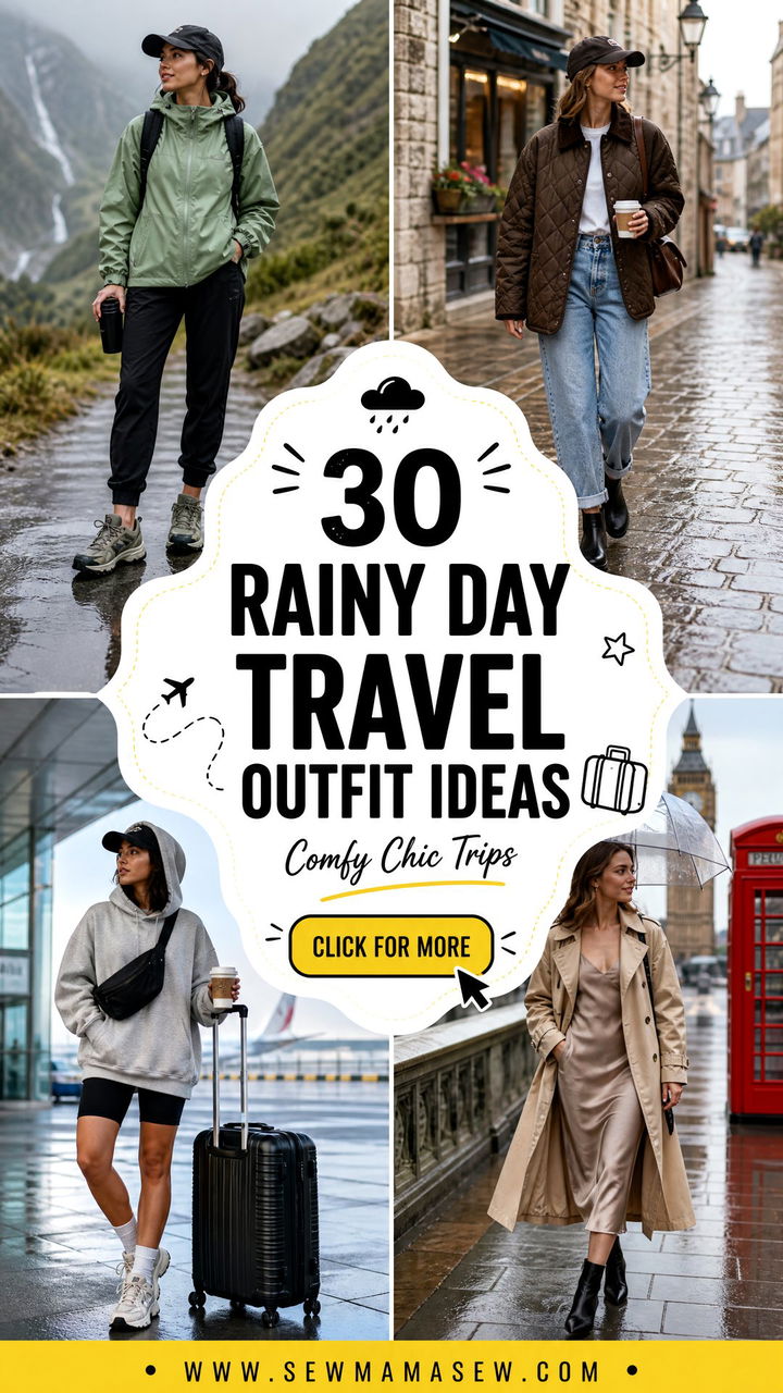 30 Rainy Day Travel Outfit Ideas for Comfy Chic Trips - 30 Rainy Day Travel Outfit Ideas for Comfy Chic Trips