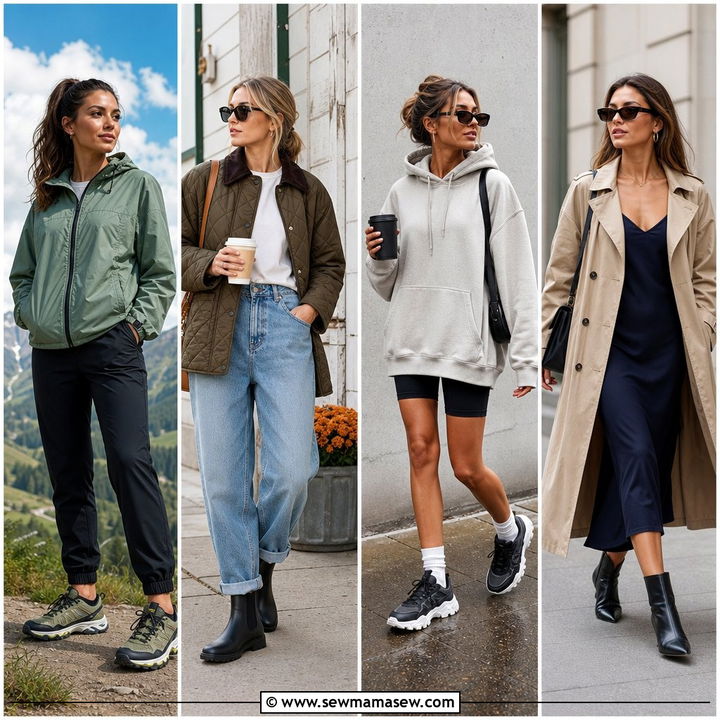 30 Rainy Day Travel Outfit Ideas for Comfy Chic Trips