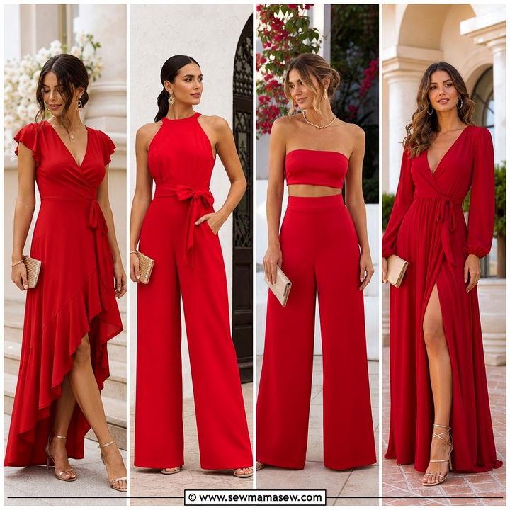 30 Red Dress Outfit Ideas for Wedding Guest Looks That Wow