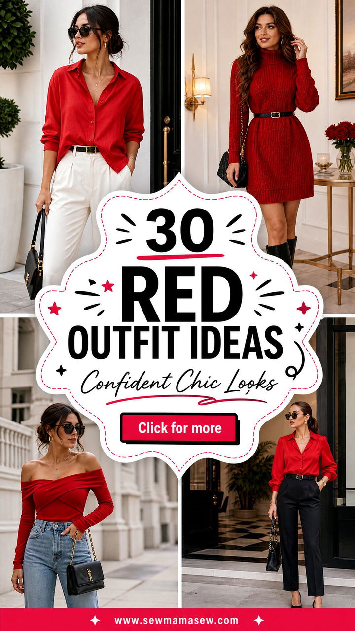 30 Red Outfit Ideas for Women to Look Confident and Chic - 30 Red Outfit Ideas for Women to Look Confident and Chic