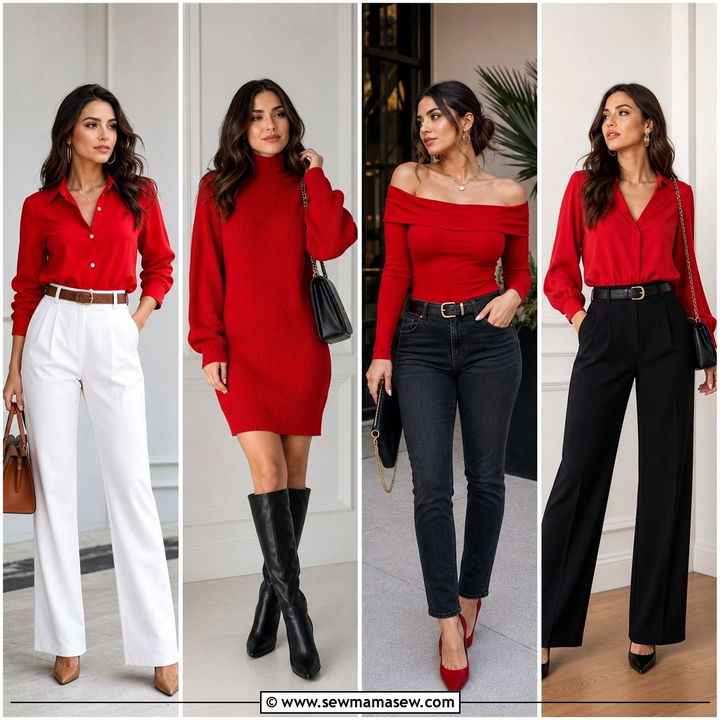 30 Red Outfit Ideas for Women to Look Confident and Chic