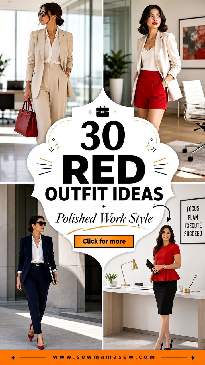 30 Red Outfit Ideas for Work That Feel Polished and Fresh - 30 Red Outfit Ideas for Work That Feel Polished and Fresh