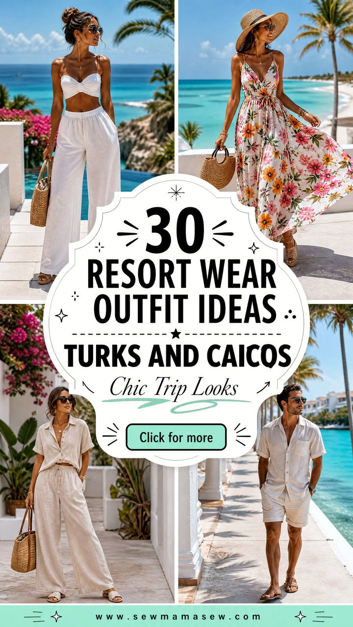 30 Resort Wear Outfit Ideas Turks and Caicos for Chic Trips - 30 Resort Wear Outfit Ideas Turks and Caicos for Chic Trips