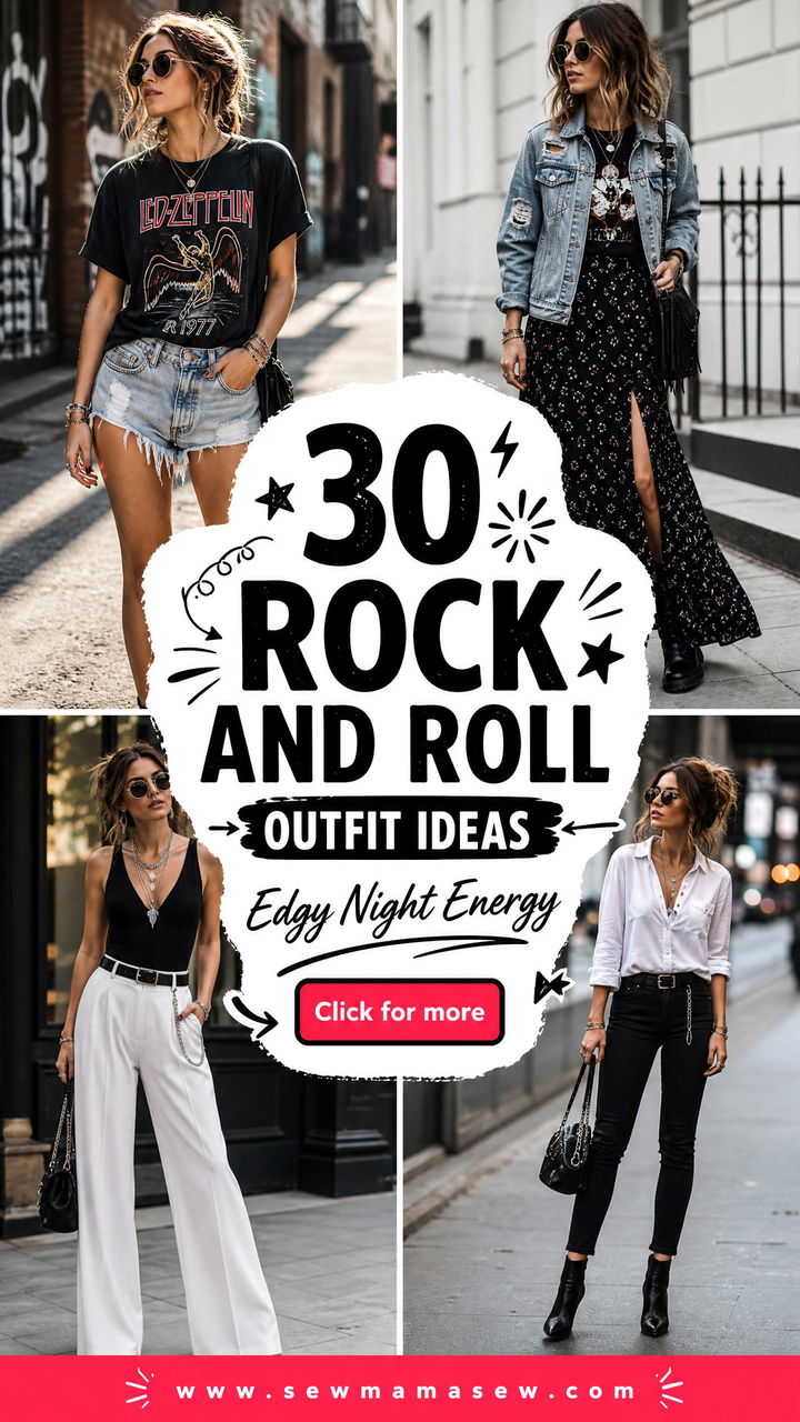 30 Rock and Roll Outfit Ideas for Edgy Night-Out Style - 30 Rock and Roll Outfit Ideas for Edgy Night-Out Style