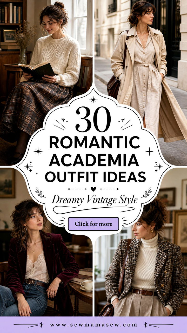 30 Romantic Academia Outfit Ideas for Dreamy Vintage Style - 30 Romantic Academia Outfit Ideas for Dreamy Vintage Style