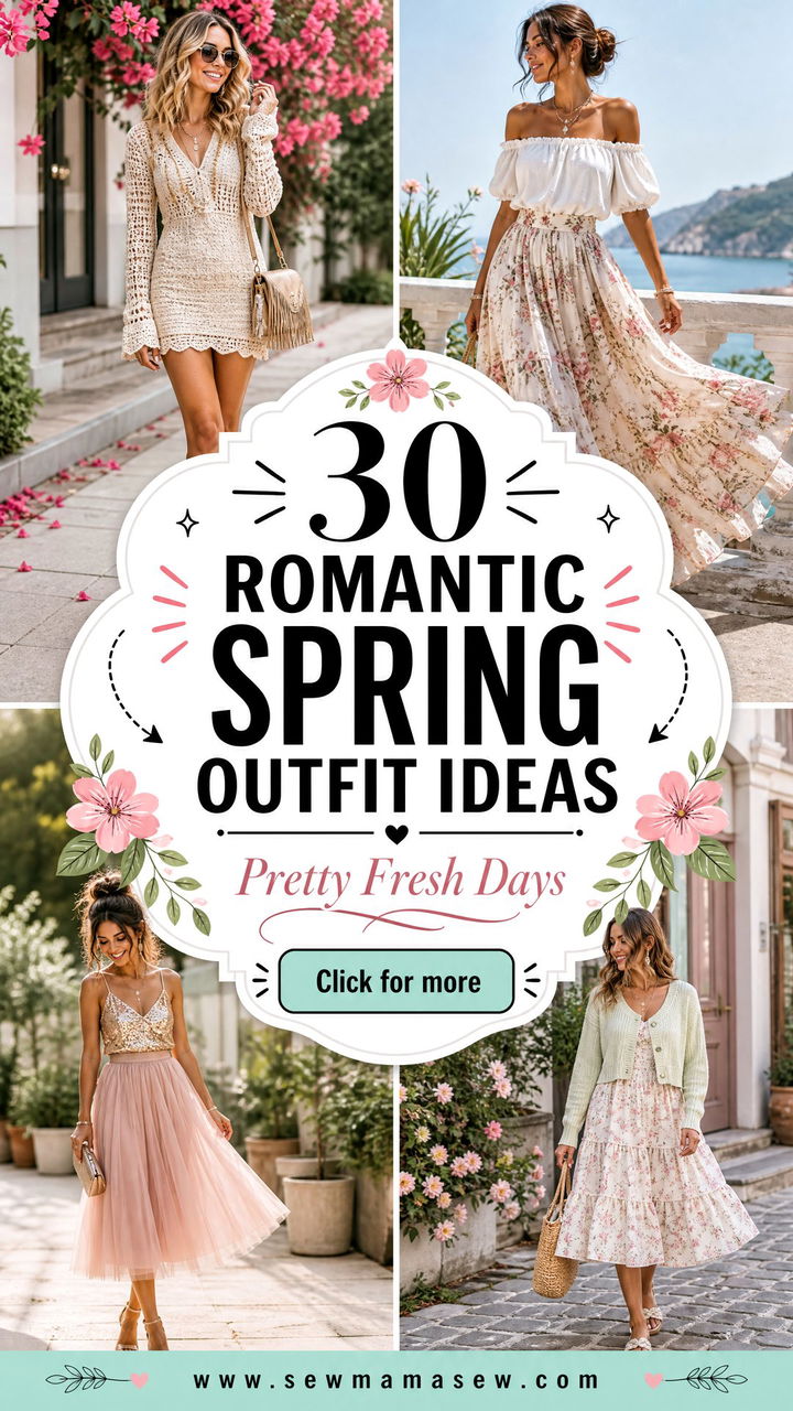 30 Romantic spring outfit ideas Pretty Looks for Fresh Days - 30 Romantic spring outfit ideas: Pretty Looks for Fresh Days