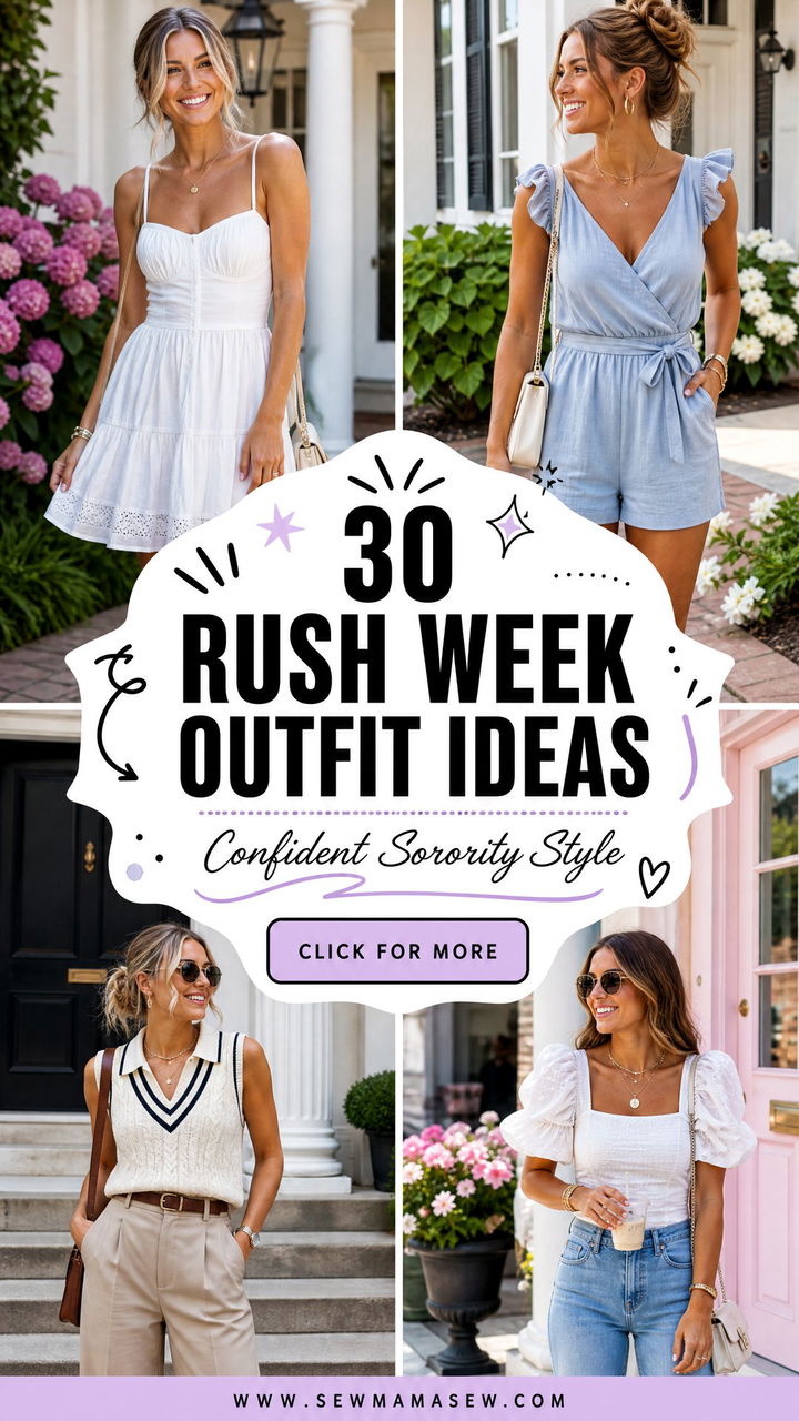 30 Rush Week Outfit Ideas for Confident Sorority Style - 30 Rush Week Outfit Ideas for Confident Sorority Style