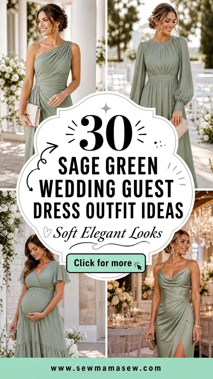 30 Sage Green Wedding Guest Dress Outfit Ideas to Try - 30 Sage Green Wedding Guest Dress Outfit Ideas to Try