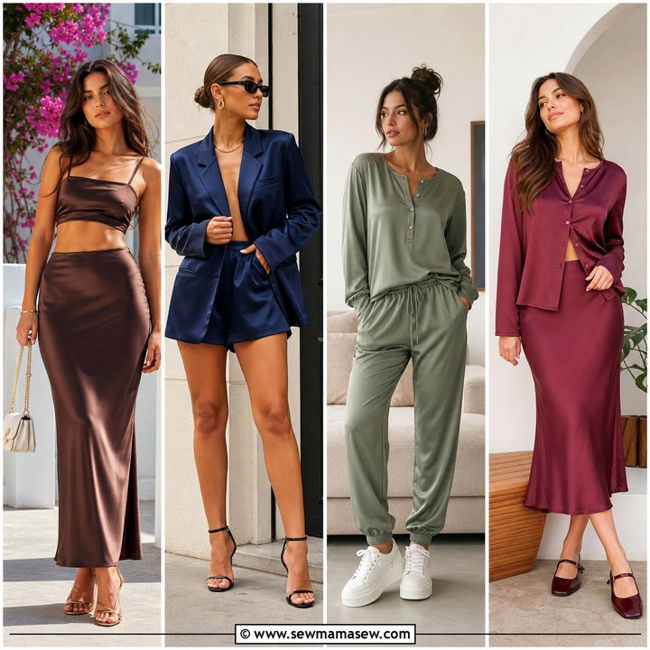 30 Satin Matching Set Outfit Ideas for Luxe Everyday Style