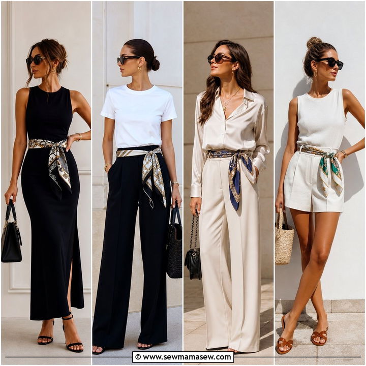 30 Scarf Belt Outfit Ideas to Elevate Simple Looks Fast