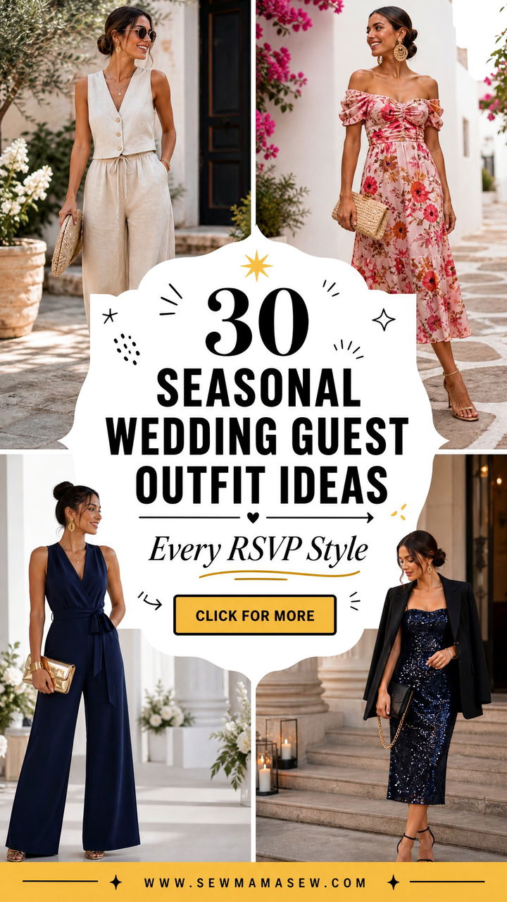 30 Seasonal Wedding Guest Outfit Ideas for Every RSVP Style - 30 Seasonal Wedding Guest Outfit Ideas for Every RSVP Style