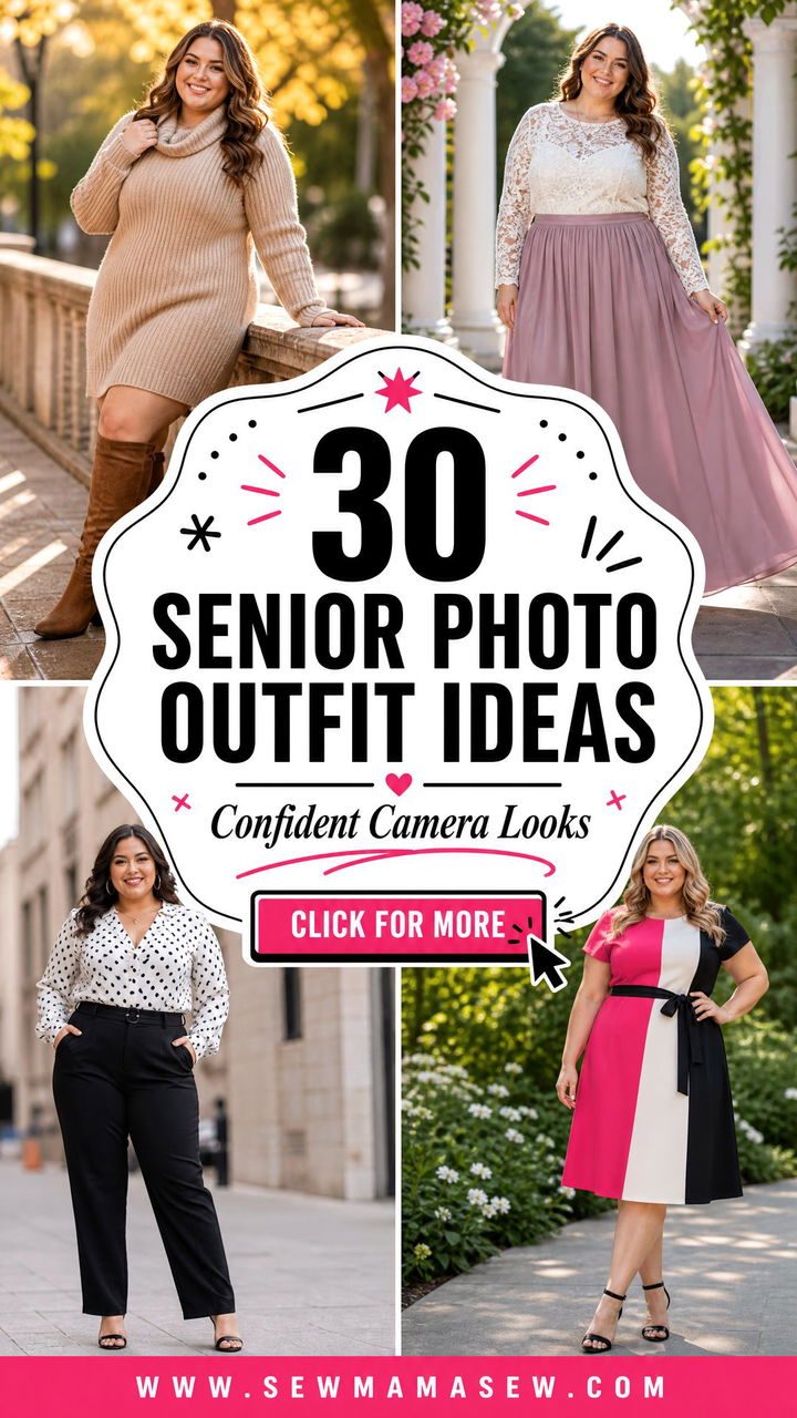 30 Senior Photo Outfit Ideas Plus Size For Confident Shoots - 30 Senior Photo Outfit Ideas Plus Size For Confident Shoots