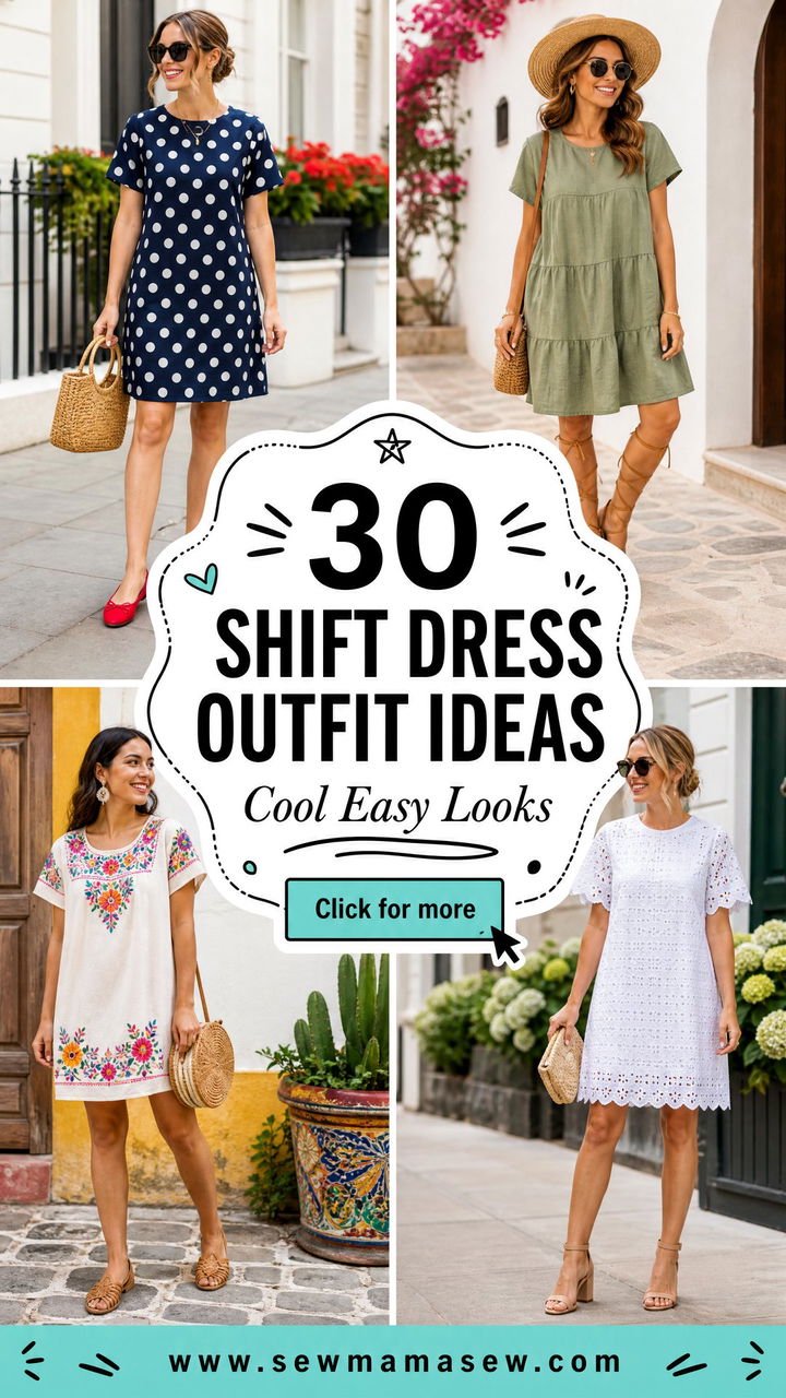 30 Shift Dress Outfit Ideas For Summer Cool Easy Looks - 30 Shift Dress Outfit Ideas For Summer: Cool Easy Looks