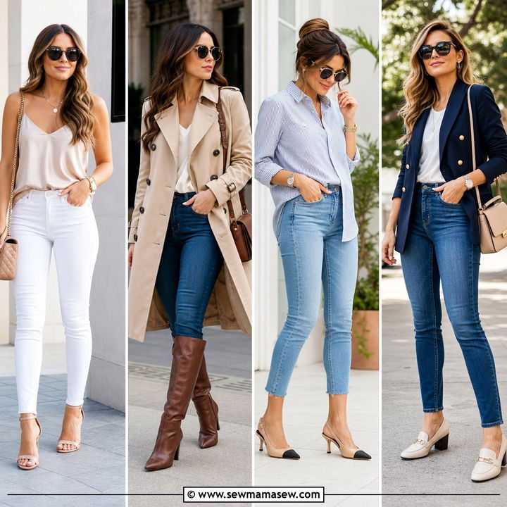 30 Skinny Jeans Outfit Ideas With Heels for Chic Looks