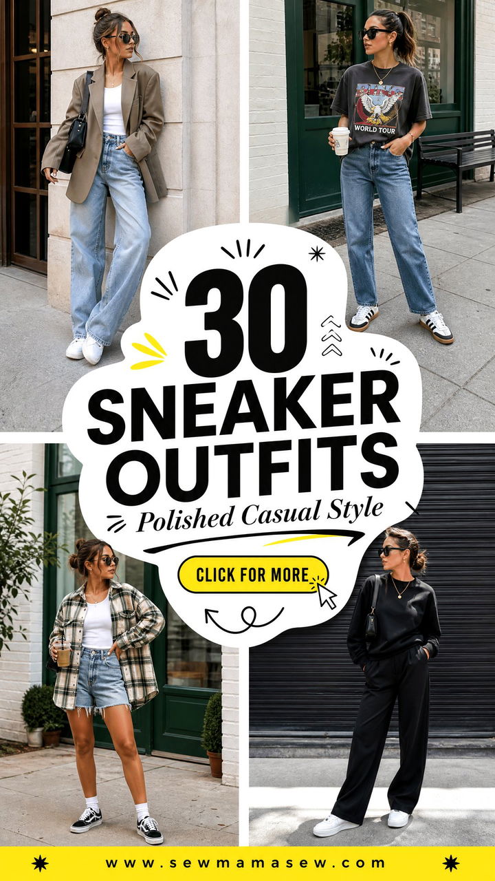 30 Sneaker Outfits That Make Casual Style Look Polished - 30 Sneaker Outfits That Make Casual Style Look Polished