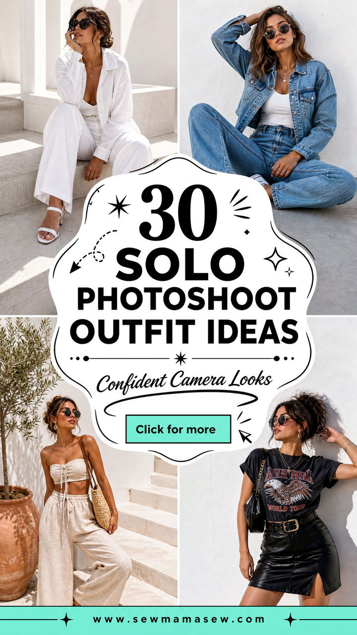 30 Solo Photoshoot Outfit Ideas to Look Confident on Camera - 30 Solo Photoshoot Outfit Ideas to Look Confident on Camera