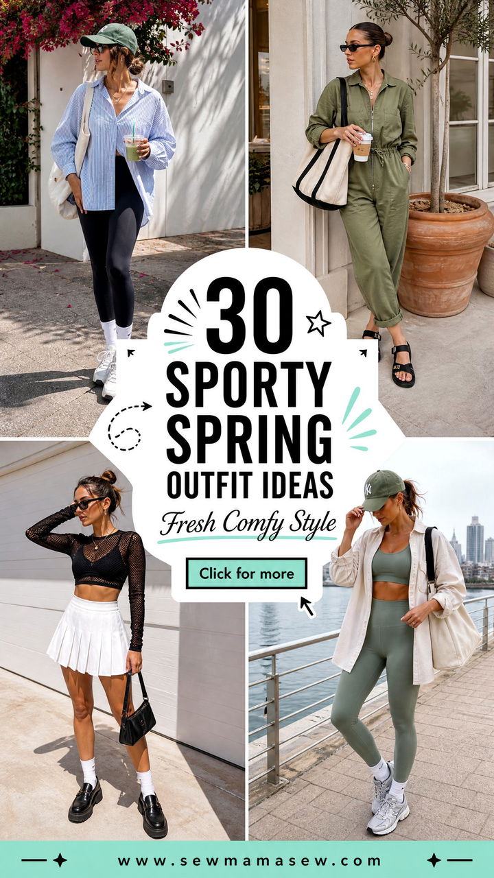 30 Sporty Spring Outfit Ideas for Fresh Comfy Style Now - 30 Sporty Spring Outfit Ideas for Fresh, Comfy Style Now