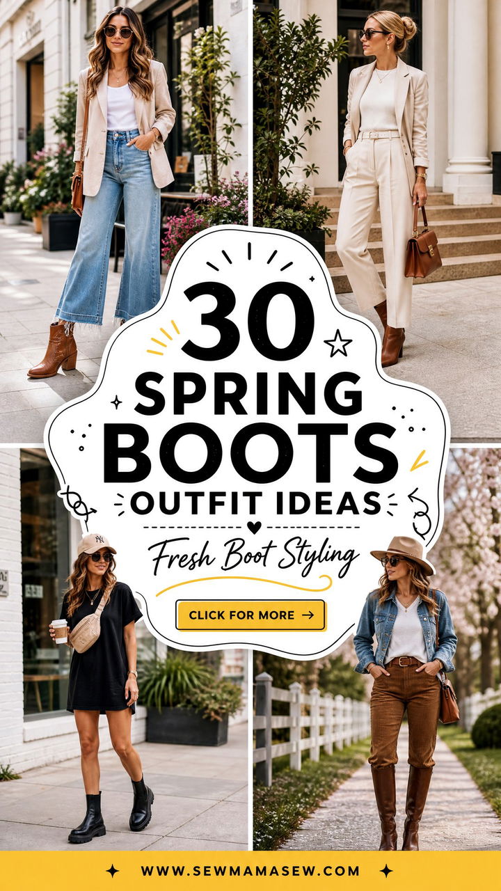 30 Spring Boots Outfit Ideas for Fresh Transitional Style - 30 Spring Boots Outfit Ideas for Fresh Transitional Style