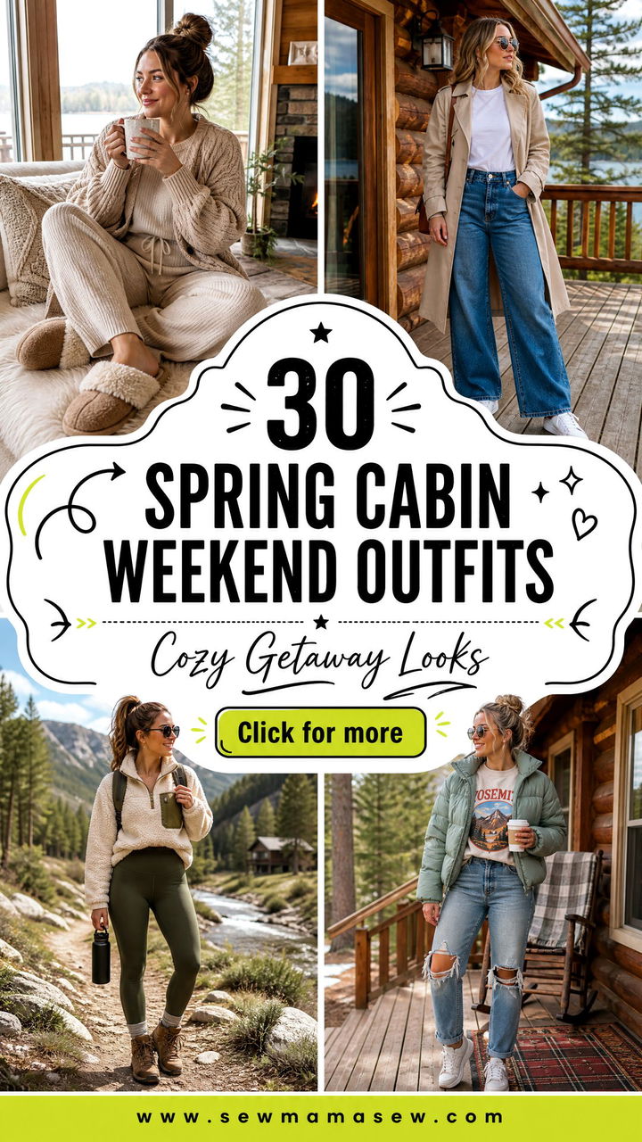 30 Spring Cabin Weekend Outfits for Cozy Getaways Outdoors - 30 Spring Cabin Weekend Outfits for Cozy Getaways Outdoors
